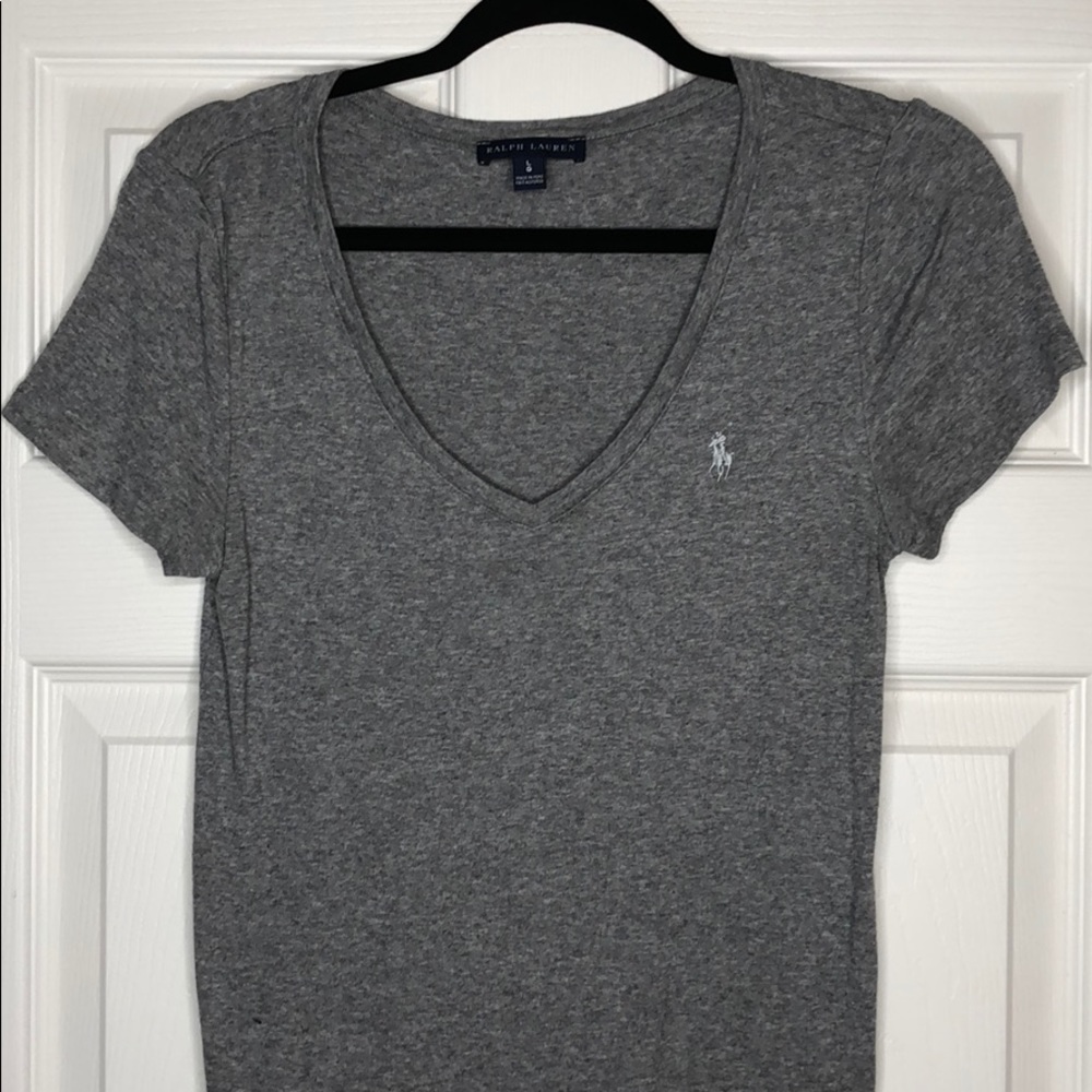 Ralph Lauren V-neck Tee / size L